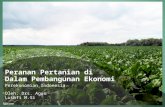 Peranan Pertanian di Dalam Pembangunan (Perekonomian Indonesia BAB 9)