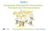 Bab 1 - Pengantar Manajemen Personalia :  Falsafah dan Rencana Buku