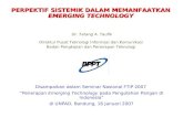 Pres Emerging Technology - Tatang A Taufik