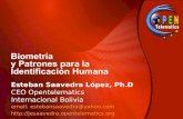 Biometria y Patrones para la Identificacion Humana