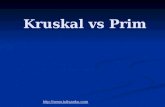 Prim and Kruskal algorithm