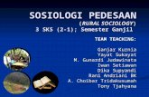 Silabus Sosiologi Pedesaan Scl 1