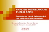 Analisis Pengeluaran Publik Aceh