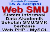 Web SMK dan SMK - Sistem Informasi Akademik Sekolah Berbasis Web PHP MySQL