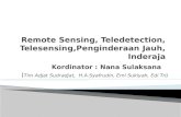 Remote Sensing, Teledetection