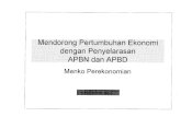 Presentasi Menko Ekuin Penyelarasan APBN APBD
