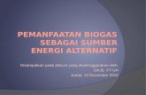 Pemanfaatan Biogas Sebagai Sumber Energi Alter Nat If