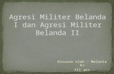 Agresi Militer Belanda I dan Agresi Militer