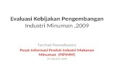 Evaluasi Kebijakan an Industri Minuman Dan Tembakau 2009