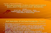 Kuliah 1 Psikologi Sosial 1 Paradigma Dan Paradigma Dalam Psikologi Sosial