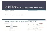 Aplikasi Spetrofotometri UV-Vis