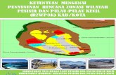 Pedum Penyusunan Rencana Zonasi WP-3-K Kabupaten