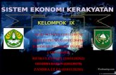 Tugas Mata Kuliah Sistem Ekonomi Indonesia tentang Sistem Ekonomi Kerakyatan