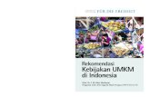Dr. T. M. Zakir Machmud - Rekomendasi Kebijakan UMKM Di Indonesia