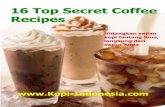 eBook Secret Coffee Recipes