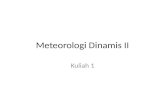 Kuliah 1- Sirkulasi - Meteorologi Dinamis