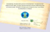 Skripsi Revisi (Dampak Pemanfaatan Internet Terhadap Prestasi Belajar Mahasiswa Pada Program Studi Ilmu Perpustakaan Fakultas Sastra Sumatra Utara)