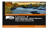Lesson 2 - Web Design, Web Master, Dan Web Hosting