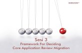 Sesi 3 Framework for Deciding Core Application Review Migration