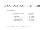 Program Matrik Invers