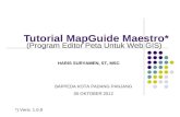 Tutorial MapGuide Maestro