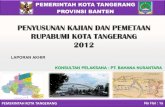 Presentasi Laporan Draft Akhir Penyusunan Kajian Rupabumi Kota Tangerang, Gazetir