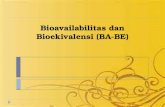 bioavailabilitas dan bioekivalensi