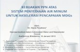 Presentasi Untuk Indonesian Water and Waste Water Forum 2013-REVISI