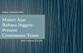 Materi Ajar Bahasa Inggris Bagian I  (Tense) : Present Continous Tense