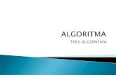 Kuliah 1- Teks Algoritma(Revisi)