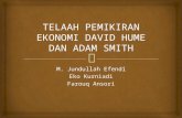Analisis Pemikiran Ekonomi David Hume Dan Adam Smith