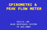 skills lab spirometri & peak flow meter