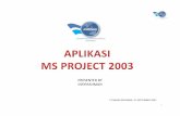 Aplikasi MS Project 2003beginner