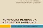 Komposisi Penduduk Kabupaten Bandung