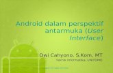 Android Dalam Perspektif Antarmuka User Interface