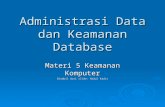 Materi 5 Keamanan Komputer Keamanan Basis Data