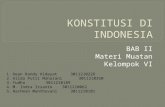 Perkembangan konstitusi di indonesia