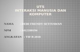 Uts imk (debi frendy setiyawan, 1412100194, tif b 2010) 2