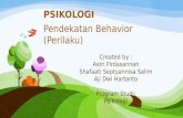 Psikologi (Pendekatan behaviouristik)