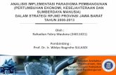 Implementasi Paradgima Pembangunan dalam Strategi RPJMD Provinsi Jawa Barat (2008-2013)