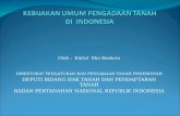 Kebijakan Umum Pengadaan Tanah di Indonesia