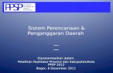 Sistem Perencanaan dan Penganggaran Dalam Rangka Mendukung Program PPSP