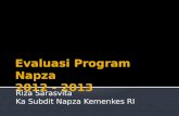Evaluasi program napza 2012   2013 for rakernis