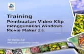 Training pembuatan video klip windows movie maker publish