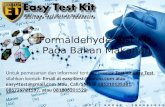Formaldehyde test kit Murah