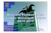 Rencana Pembangunan Jangka Menengah Daerah 2010-2015