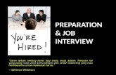 Preparation and Job Interview