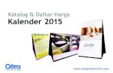 Harga Cetak  Kalender 2015