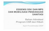 Esensi Strategi Sanitasi (SSK) dan Memorandum Program (MPS) dalam Pendanaan Sanitasi