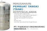 Perusahaan Pembuat Tangki ( Tangki Kimia, Storage Tank, Tangki Reaksi, Tangki WWTP, Tangki STP, Tangki WTP, Silo, Sedimentation Tank, Sludge Thickener Tank)